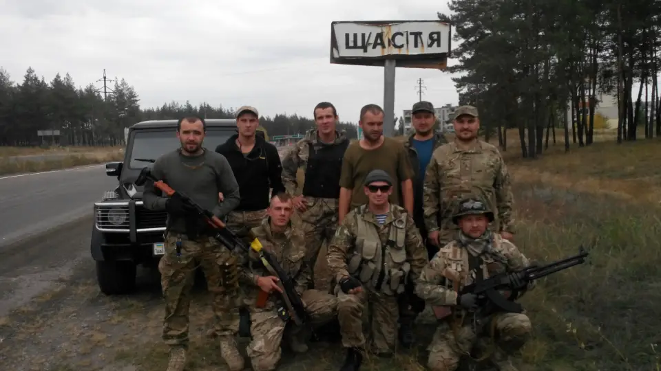 Бійці батальйону біля м. Щастя
