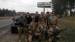 Бійці батальйону біля м. Щастя