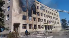 удар по адмінбудівлі в окупованому старобільську