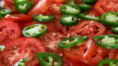 нарізані овочі