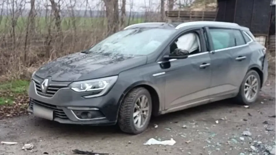 дрон авто удар