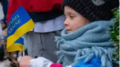 дитина біженці українці дівчинка впо