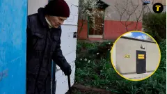 укриття обстріл атака війна людина жінка пенсіонерка бабуся