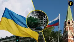 війна україна росія рф прапори переговори