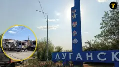 удар бпла по вантажівках у луганську