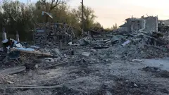 Наслідки ворожого удару по с. Гроза, 5 жовтня 2023 року.