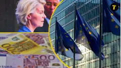 єс прапор європа гроші євро Урсула фон дер Ляєн