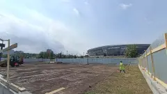 Будівництво поблизу "Донбас Арени" у Донецьку