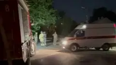 Місце підриву автівки у Донецьку