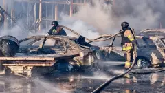 АЗС після обстрілу
